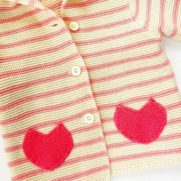 SOLD Gap Coral Frost Heart Sweater with Ears - Picture 7 of 7